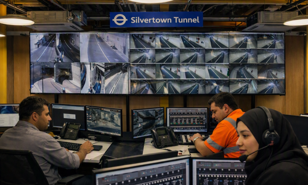 An illustration of how the Silvertown Tunnel might operate  