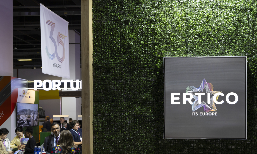 Image of the ERTICO stand in the exhibition area