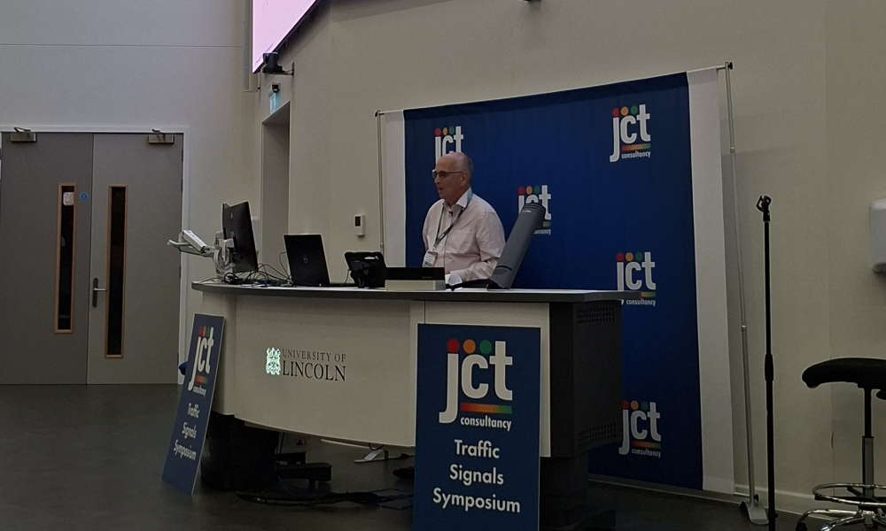Image of Mark Pleydell's presentation about TOPAS standards for detectors