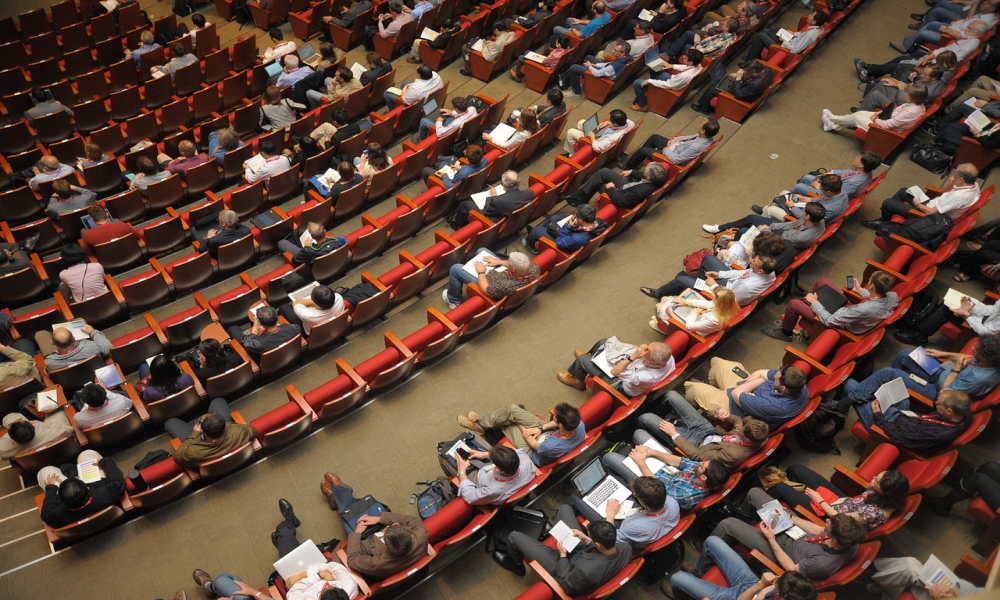 Picture of an audience at a public consultation