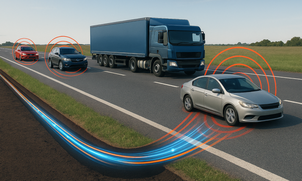 image of fibre optic cable strands