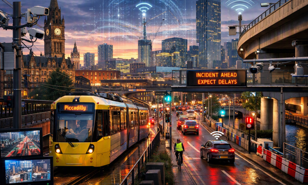 An illustration of some of the themes at ICE Resilient Transport 2026 in Manchester   