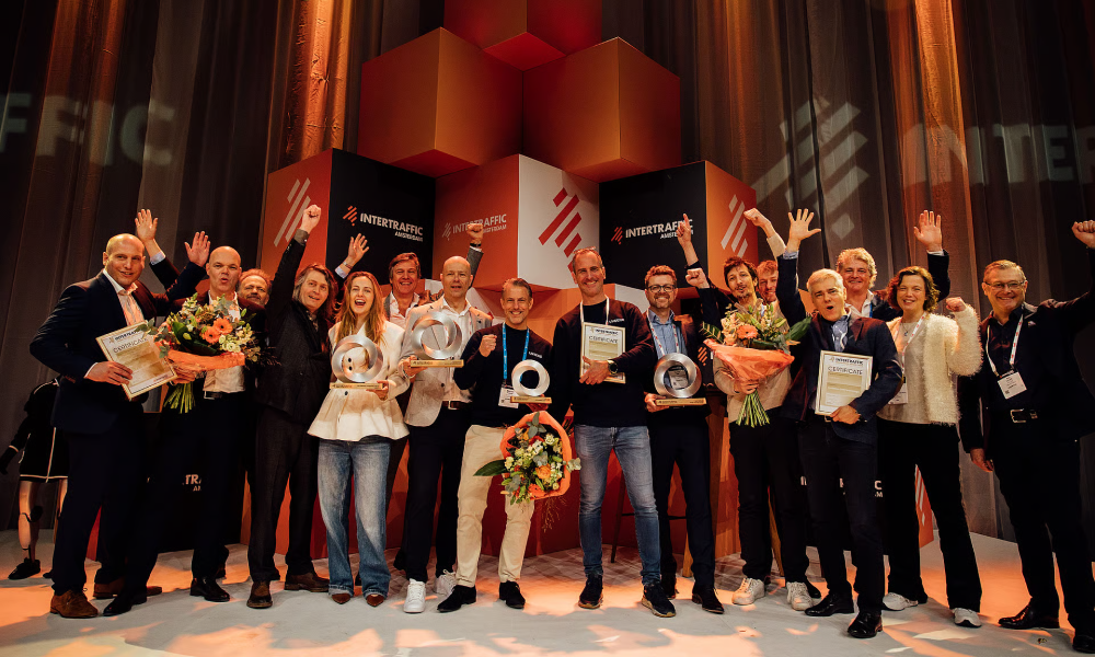 Image of the award ceremony at the 2026 Intertraffic Exhibition in Amsterdam 
