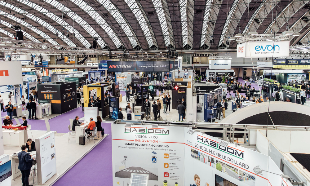 View of one of the exhibition halls at the 2026 Intertraffic Exhibition in Amsterdam 