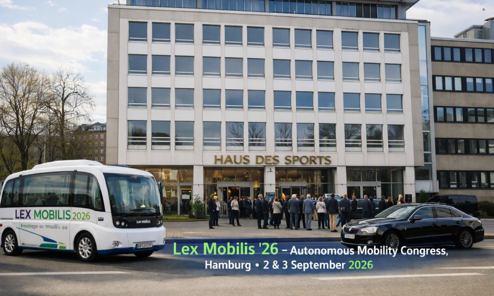 An illustration of the Haus Des Sports venue for Lex Mobilis 26 in Hamburg 