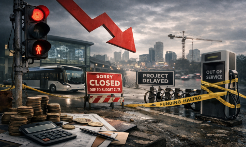 Illustration of the possible impact fiscal constraints could have on mobility 