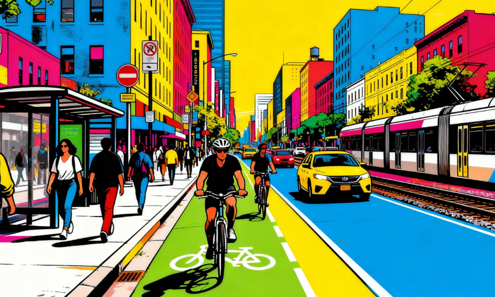 Image to illustrate the Short Reel video on the @ITSNow YouTube Channel titled Multimodal Mobility 